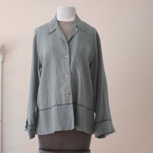 J Jill Linen  Jacket